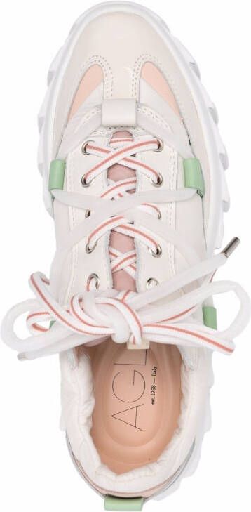 AGL Blondie sneakers met chunky zool Beige