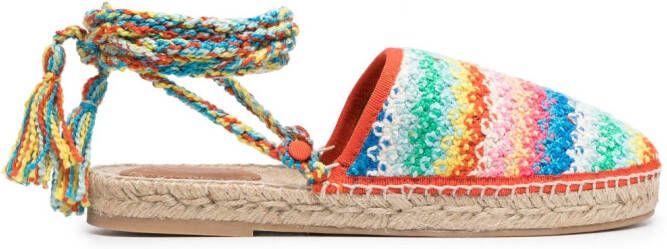 Alanui Over The Rainbow espadrilles Groen