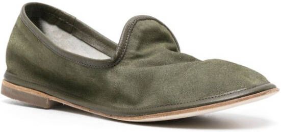 Alberto Fasciani Heidi suède slippers Groen