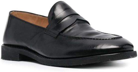 Alberto Fasciani Loafers met lage hak Zwart