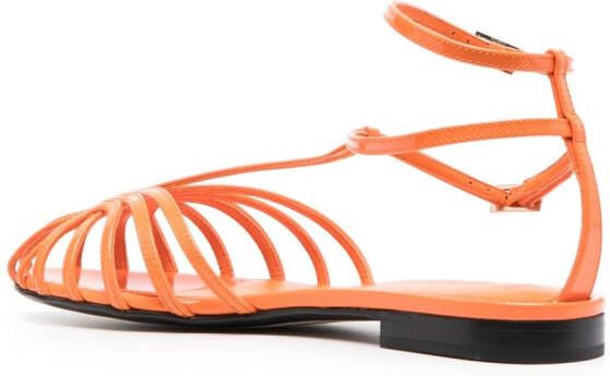 Alevì Sandalen met lage hak Oranje