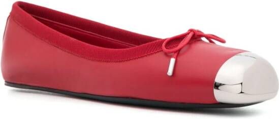 Alexander McQueen Ballerina's met strikdetail Rood