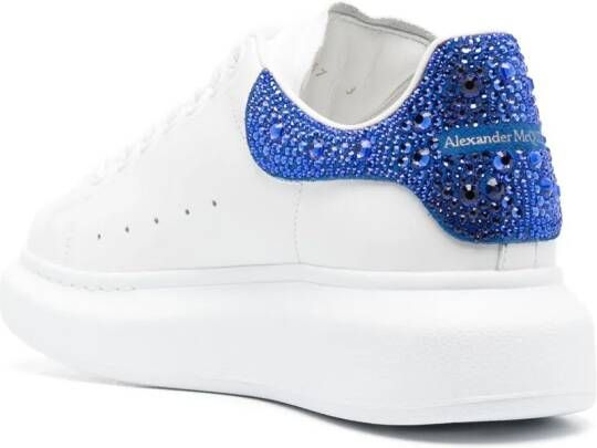 Alexander McQueen Sneakers verfraaid met kristallen Wit