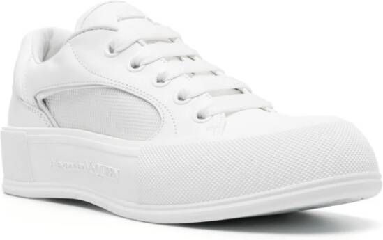 Alexander McQueen Leren sneakers Wit