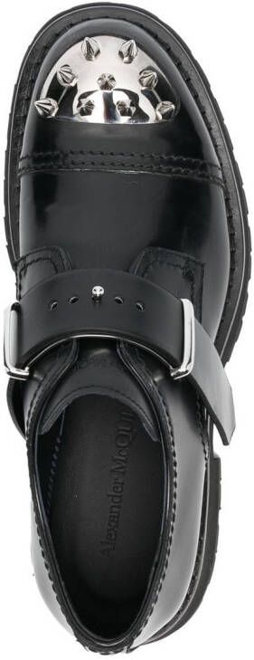 Alexander McQueen Gespschoenen met studs Zwart