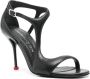 Alexander McQueen Harness leren sandalen 90 mm Zwart - Thumbnail 2