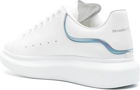 Alexander McQueen Oversized leren sneakers Wit