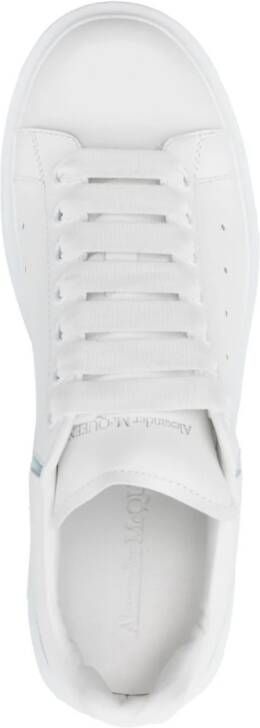 Alexander McQueen Oversized leren sneakers Wit