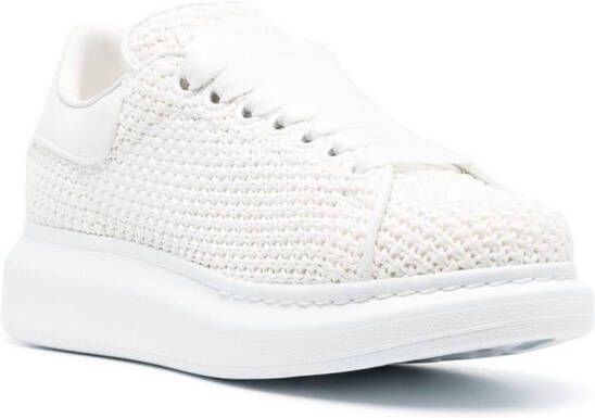 Alexander McQueen Gebreide sneakers Wit