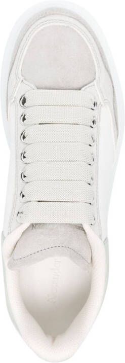 Alexander McQueen Larry sneakers met leren vlakken Wit