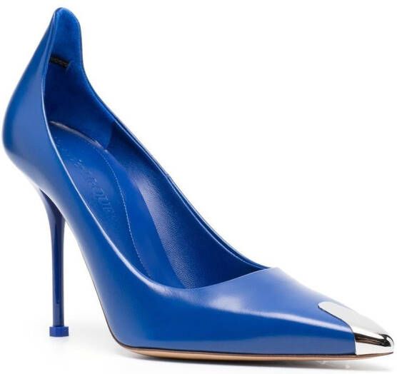 Alexander McQueen Leren pumps Blauw