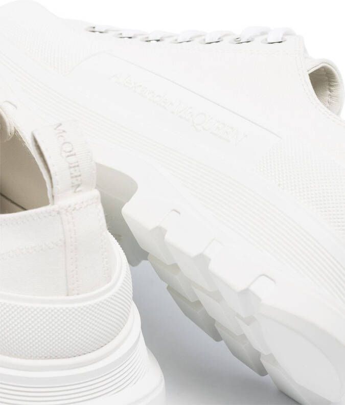 Alexander McQueen Leren sneakers Wit