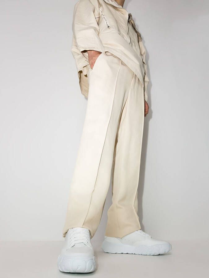 Alexander McQueen Oversized Court sneakers Wit