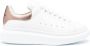 Alexander McQueen oversized leren sneakers in wit roségoud - Thumbnail 2