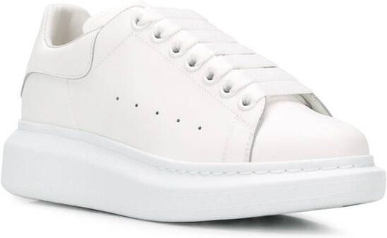 Alexander McQueen platte sneakers met veters Wit