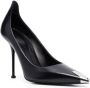 Alexander McQueen Pumps met metalen neus Zwart - Thumbnail 2