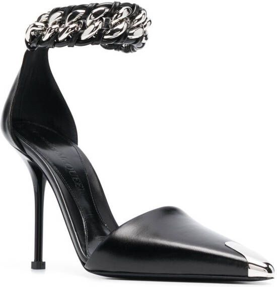 Alexander McQueen Pumps verfraaid met ketting Zwart