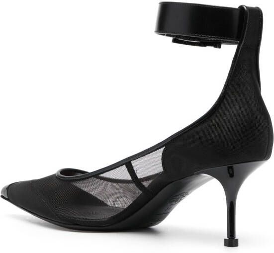 Alexander McQueen Punk pumps met enkelbandje Zwart