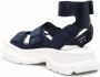 Alexander McQueen Sandalen met klittenband Blauw - Thumbnail 3