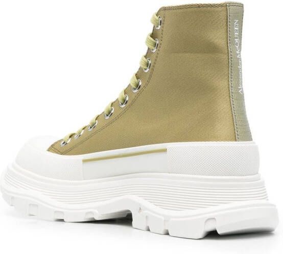 Alexander McQueen Sneakers met chunky zool Groen