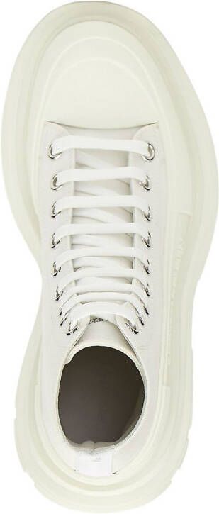 Alexander McQueen Sneakers met chunky zool Wit