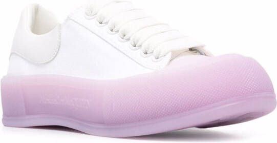 Alexander McQueen Sneakers met contrasterende zool Wit