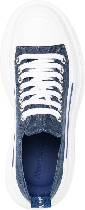 Alexander McQueen Sneakers met plateauzool Blauw