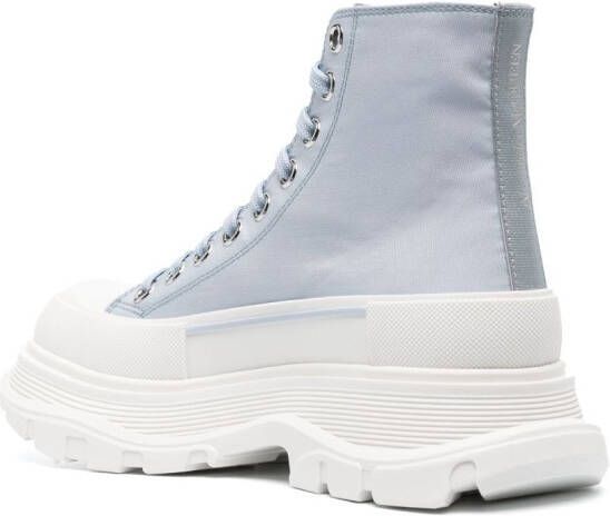 Alexander McQueen Tread Slick high-top sneakers Blauw