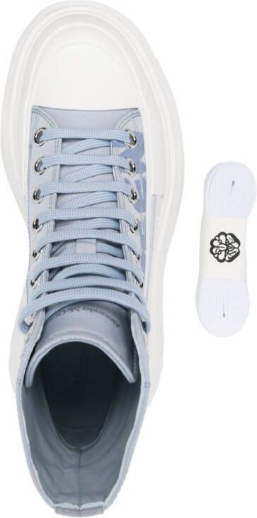 Alexander McQueen Tread Slick high-top sneakers Blauw