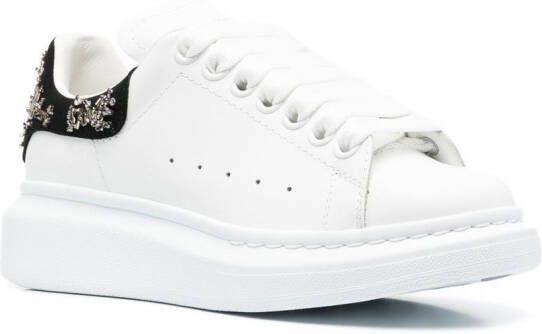 Alexander McQueen Verfraaide low-top sneakers Wit