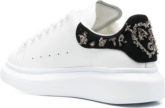 Alexander McQueen Verfraaide low-top sneakers Wit