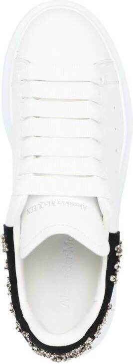 Alexander McQueen Verfraaide low-top sneakers Wit