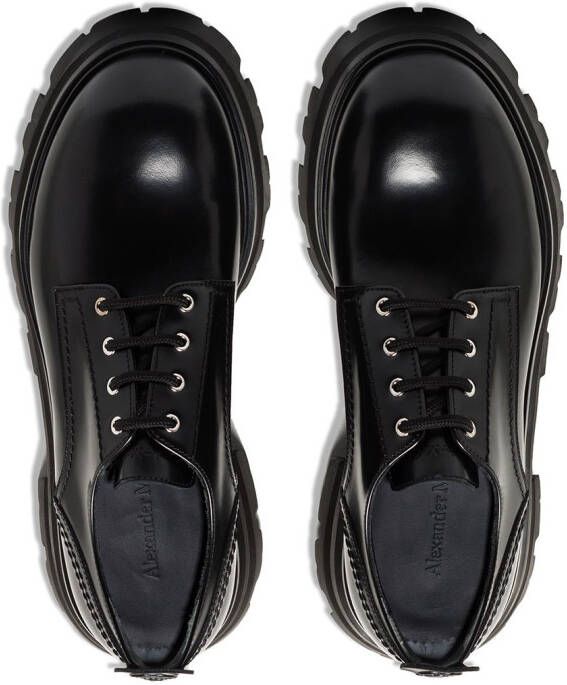 Alexander McQueen Wander leren veterschoenen Zwart