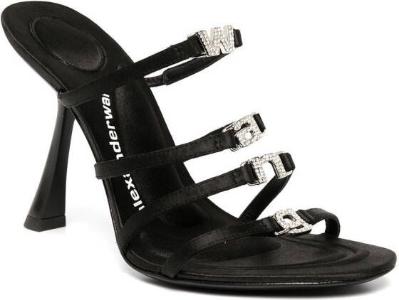 Alexander Wang Nala sandalen met logoplakkaat Zwart