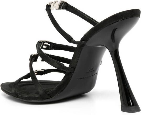 Alexander Wang Nala sandalen met logoplakkaat Zwart