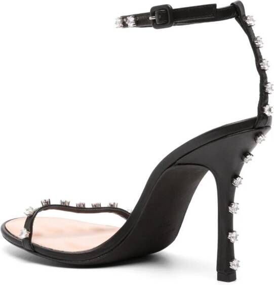 Alexander Wang Nicki leren sandalen Zwart