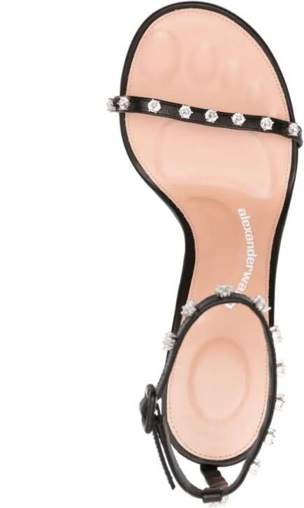 Alexander Wang Nicki leren sandalen Zwart