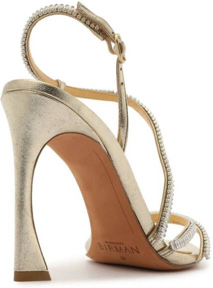 Alexandre Birman Alana Zircone sandalen met hoge hak Goud