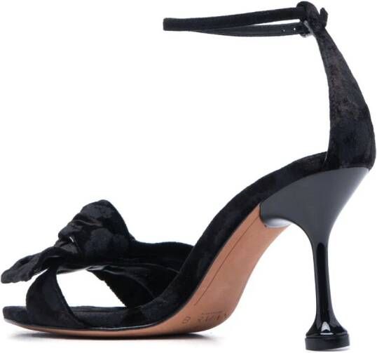 Alexandre Birman Louise sandalen met knoopdetail Zwart