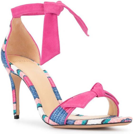 Alexandre Birman Sandalen met gestreepte zool Roze