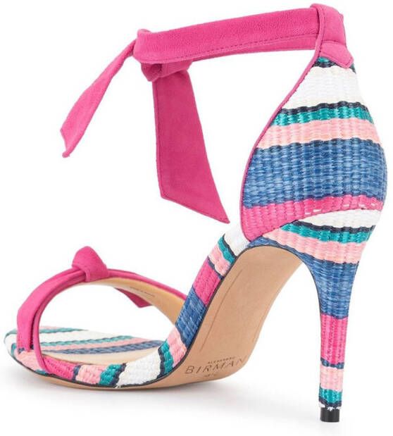 Alexandre Birman Sandalen met gestreepte zool Roze