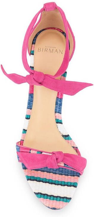 Alexandre Birman Sandalen met gestreepte zool Roze