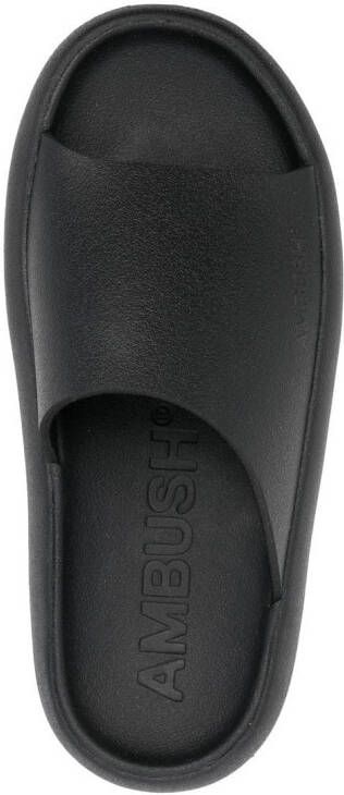 AMBUSH Slippers met logo Zwart