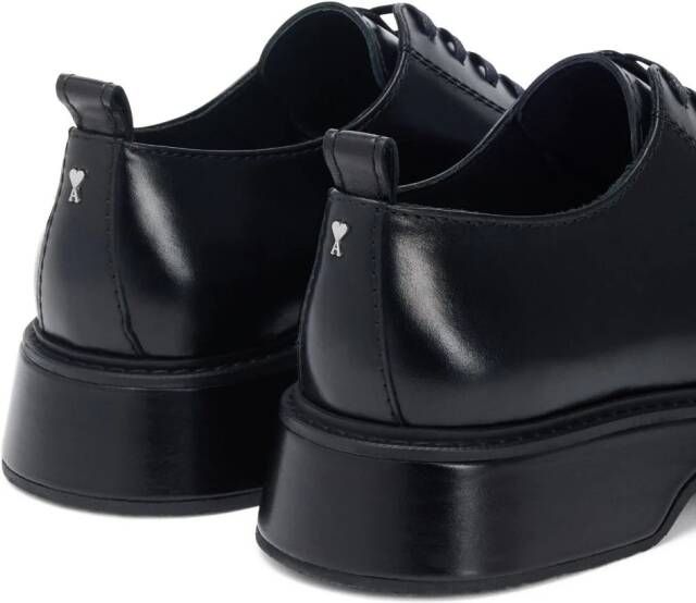 AMI Paris Leren loafers Zwart