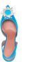 Amina Muaddi Begum satijnen pumps Blauw - Thumbnail 4