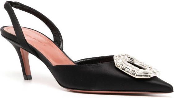 Amina Muaddi Camelia slingback pumps Zwart