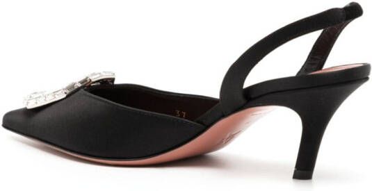 Amina Muaddi Camelia slingback pumps Zwart