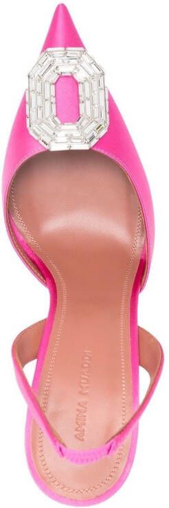 Amina Muaddi Camelia slingback pumps Roze