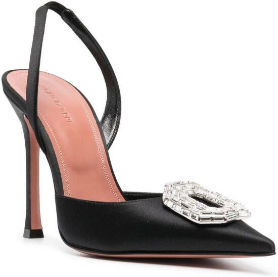 Amina Muaddi Camelia slingback pumps Zwart