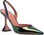 Amina Muaddi Holli slingback pumps Blauw - Thumbnail 2